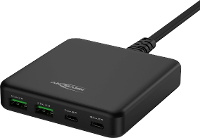 Ansmann Desktop Ladegerät DC465PD 65W USB oplader 65 W 2x USB A, 2x USB C USB PD Zwart Binnen