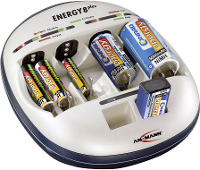 Ansmann Energy 8 plus Batterijlader NiCd, NiMH AAA (potlood), AA (penlite), C (baby), D (mono), 9 V (blok)