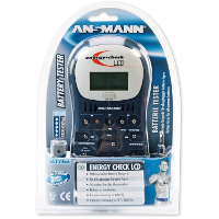 Ansmann Batterijtester Energy Check LCD Meetbereik (batterijtester) 1.2 V, 1.5 V, 3 V, 9 V, 12 V Oplaadbare batterij, Batterij 4000392