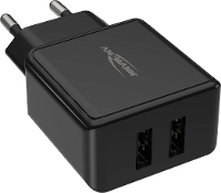 Ansmann HomeCharger HC212 USB oplader 12 W 2x USB A Zwart Binnen