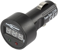 Ansmann PowerCheck12/24V bl Accuspanningsmeter 24 V, 12 V