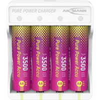 Ansmann Pure Power Set 4× Mignon AA Akkus und Lademodul Oplaadbare AA batterij (penlite) Li ion 3250 mAh 1.5 V 1 stuk(s)