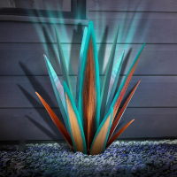 Anti Roest Metalen Led Tequila Agaveplant Lichtjes Creatieve Metalen Agave Zonne  Led lampjes Tequila Buiten Gras Tequil