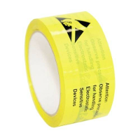 Antistat 054 0002 ESD tape Geel (l x b) 65 m x 50 mm Zelfklevend 65 m