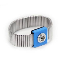 Antistat 066 0009 ESD armband RVS, Blauw