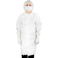 Antistat 600 5003E Antistatische wegwerplaboratoriumkittel Maat: L Wit