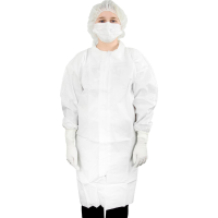 Antistat 600 5005E Antistatische wegwerplaboratoriumkittel Maat: XXL Wit