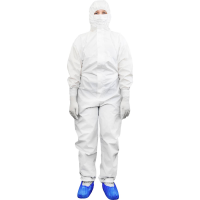 Antistat 600 5008E Antistatische wegwerpoveralls Maat: L Wit