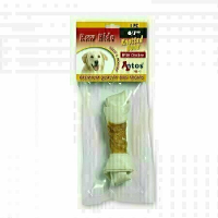 6/7'' Antos Geperste Knoop Wit Kip