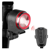 ANTUSI Fiets Slim Remlicht 800mAh Batterij IPX5 Waterdicht met 108dB Hoorn Draadloze Afstandsbediening Achterlicht