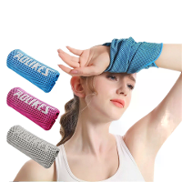 AOLIKES Koelend Sporthanddoek Bescherming Pols Sneldrogende Koelende Yoga Zweetdoek IJs Fitness Buiten Draagbare Zweetab