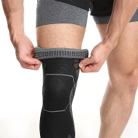 AOLIKES Lange Leg Compressie Sport Beschermende Mouwen Volledige Been Mouw Elatische Steun Knie Ondersteuning Bescherm B