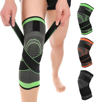 AOLIKES Professionele sport kniesteun van nylon elastisch ademend zacht verband kniebrace voor basketbal tennis fietsen