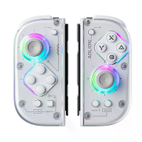 Aolion J20 voor Switch 2 RGB Draadloze Ridder Links en Rechts Controller Hall Joystick bluetooth Gamepad Zes as Gyro PC