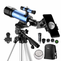 AOMEKIE 18X 135X Astronomische Telescoop 50mm Diafragma Refractor Telescopen met Telefoon Adapter & Verstelbaar Statief
