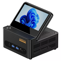 AOOSTAR G FLIP Mini PC met 5 inch opvouwbaar scherm AMD Ryzen AI 9 HX 370 12 kernen 24 threads 32GB DDR5 1TB SSD/64GB DD