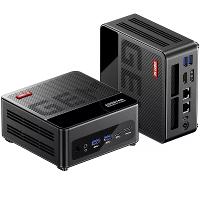 AOOSTAR GEM12 Max Mini PC Barebone (Geen RAM Geen SSD) AMD Ryzen 7 8745HS 8 Kern 16 thread 4K Quad Schermuitgang WIFI6 B