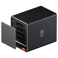 AOOSTAR WTR PRO NAS Mini PC AMD Ryzen 7 5825U 8 Kernen 16 Threads 4 Bays 90T Opslag Dubbele 2.5G Ethernet poorten Window
