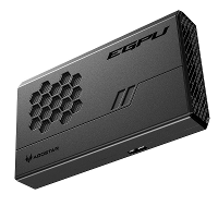 AOOSTAR XG76XT EGPU dock met Oculink USB4 poort GB 8 GDDR6 RDNA3 architectuur AMD Radeon RX 7600XT Graphene koeling EGPU