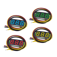 0,28 Inch 3 draads digitaal DC voltmeter hoofd Digitale weergave verstelbare Drie draads DC0 100V batterij voltmeter