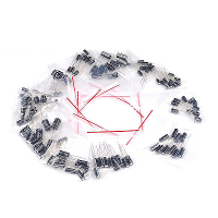 120 Stuks 12 waarden 0,22UF 470UF In line elektrolytische condensator assortiment kit
