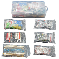 1390PCS 6 Soorten elektronische component pakketten Weerstand Elektrolytische condensator LED Lichtgevende diode Triode