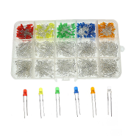150/300/750 STUKS 3 mm 15 kleuren LED lampjes Uitstralende dioden Assortiment Set Kit Hoog kleurweergave index voor Ardu