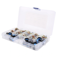 18 Stuks / set 9 waarden WH148 Potentiometer B1K 2K 5K 10K 20K 50K 100K 250k 500K 1M ohm Lineaire roterende potentiomete