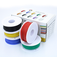 30AWG Flexibele Siliconedraad en Kabel 5 Kleuren in een Doos Gemengde Draad Vertind Doe het zelf Hoogwaardige Zuivere Ko