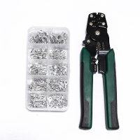 320 Stuks Krimpterminal en Tangenset 10 in 1 U vormige O vormige Koudgeperste Terminalset Draadconnector Splicing Termin