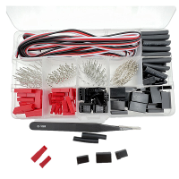 400 Stuks JR voor FUTABA connector 2/3 pins vrouwelijke mannelijke kit Dupont JST 2,54 mm terminal Y 22awg draad voor mo