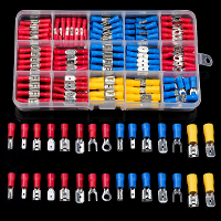 480/300/280 Stuks Geassorteerde Spade Terminals Geïsoleerde Kabel Connector Elektrisch Draad Krimpen Butt Ring Vork Set