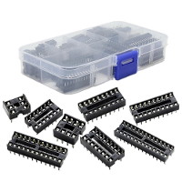 66PCS 8 Waarden DIP IC voet IC chip Seat Adapter 6P 28P Soldeer Type Socket Kit