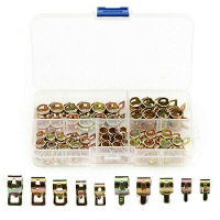 75 Stuks Assortiment Spring Clip slangklem Bevestiger Brandstofleiding Slang Waterleiding Luchtfilter Auto Sanitair Beve
