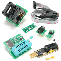 CH341A 24 25 Series EEPROM Flash BIOS USB Programmeur 2 3 Megabits/Min Wis Snelheid Bevat 1.8V Adapter en SOIC8 Test Cli
