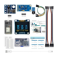 ESP8266 Weerstation Kit OLED Display Weerstation Atmosphetic Druk Lichtsensor Breadboards Elektronica Componenten Set