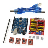 V3.0 Graver CNC Shield+R3 Bord+4pcs A4988/DRV8825 Driver Uitbreidingsbord voor 3D printer Set Kit