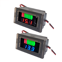 Waterdichte Digitale Batterij Capaciteitsmeter Tester 12V 60V Lithium Batterij Capaciteitsindicator Auto Voltage Meter V