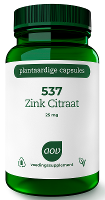 AOV 537 Zink Citraat 25mg Vegacaps