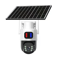AOV Zonnebeveiligingscamera Outdoor Draadloos 4MP PTZ Auto Tracking Nachtzicht Waterdicht Slimme Thuis CCTV Beveiligings