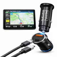 AP200 Slimme Auto Kit 2 in 1 Auto Oplader met GPS Tracker Anti Verlies Apparaat Locator Dual Port Snelladen Apple iOS Co