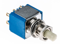 APEM 18545CD 18545CD Druktoets 30 V/DC 0.1 A 2x aan/(aan) Moment 1 stuk(s)