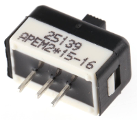 APEM 25139NAH 25139NAH Schuifschakelaar 250 V/AC 2 A 1x aan/uit/aan 1 stuk(s)
