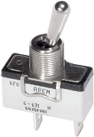 APEM 6 631H/2 6 631H/2 Tuimelschakelaar 250 V/AC 6 A 1x uit/aan Continu 1 stuk(s)