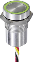 APEM CPB1210000NGSC CPB1210000NGSC Sensorschakelaar 12 V 0.2 A Continu Groen, Rood IP68, IP69K 1 stuk(s)