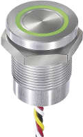 APEM CPB2110000KGSS CPB2110000KGSS Sensortoets 24 V 0.2 A Moment Groen, Rood IP68, IP69K 1 stuk(s)