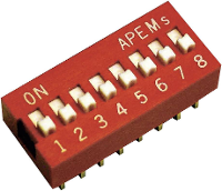 APEM NDS 06 V NDS 06 V DIP schakelaar Aantal polen 6 Standaard 1 stuk(s)
