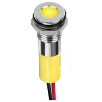 APEM Q8F1CXXY24E LED signaallamp Geel FLUSH 6 mcd