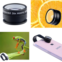 Apexel 20x Mobile Phone Camera Macro Lens For Iphone Samsung Htc Huawei With Clip