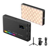 APEXEL RGB LED Licht met Statief 20 Modi Video Camera Verlichting Fotografie Lamp 2500 9000K voor Vlog Licht Invullen Vo